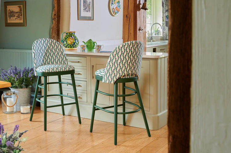 Ella Bar Stool upholstered in Botany from Fermoie
