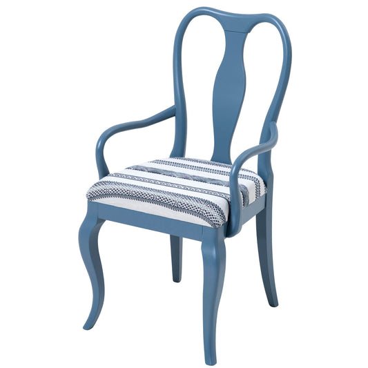 Marco Chair upholstered in Woven Ribbon by Kit Kemp