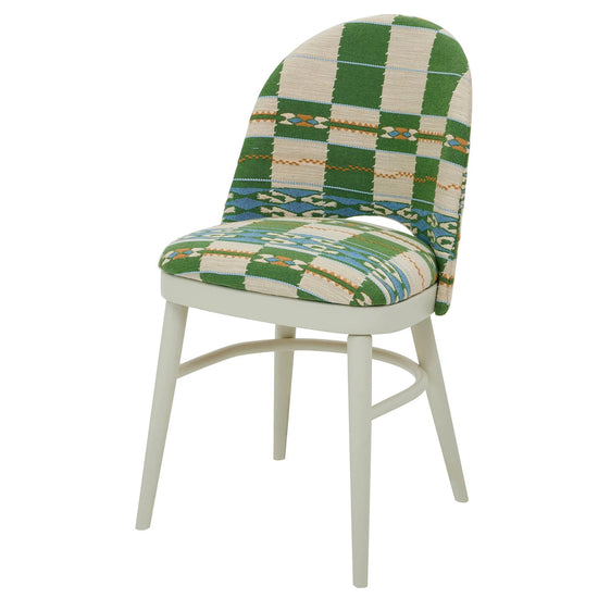 Ella Chair Upholstered in Chubby Check by Kit Kemp
