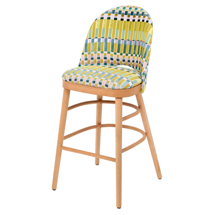 Ella Bar Stool upholstered in Reims from Margo Selby.