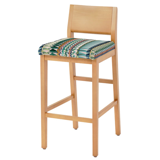 Oxford Bar Stool upholstered in Veurne