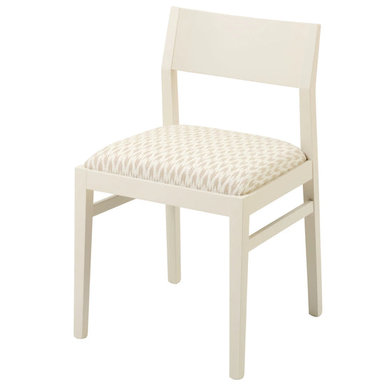 James Chair upholstered in Hutton Silver Fern from Sanderson