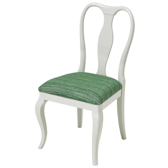 Marco Side Chair Upholstered in Hippie in Green from Christopher Farr Cloth