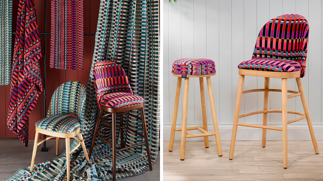 Margo Selby Moulin Ella Bar Stool & Turner Counter Stool