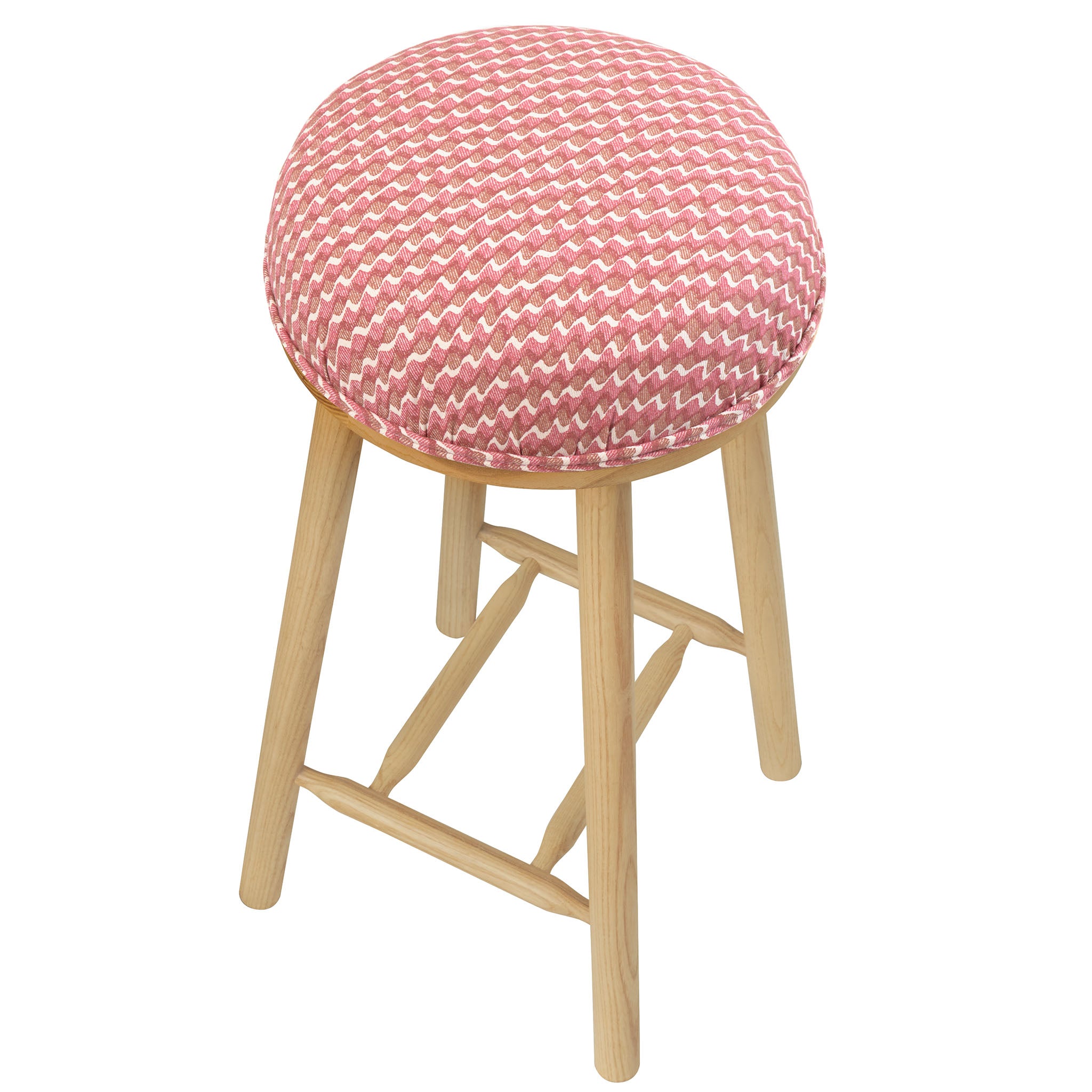 Turner Counter Stool Upholstered in Ruffle from Fermoie