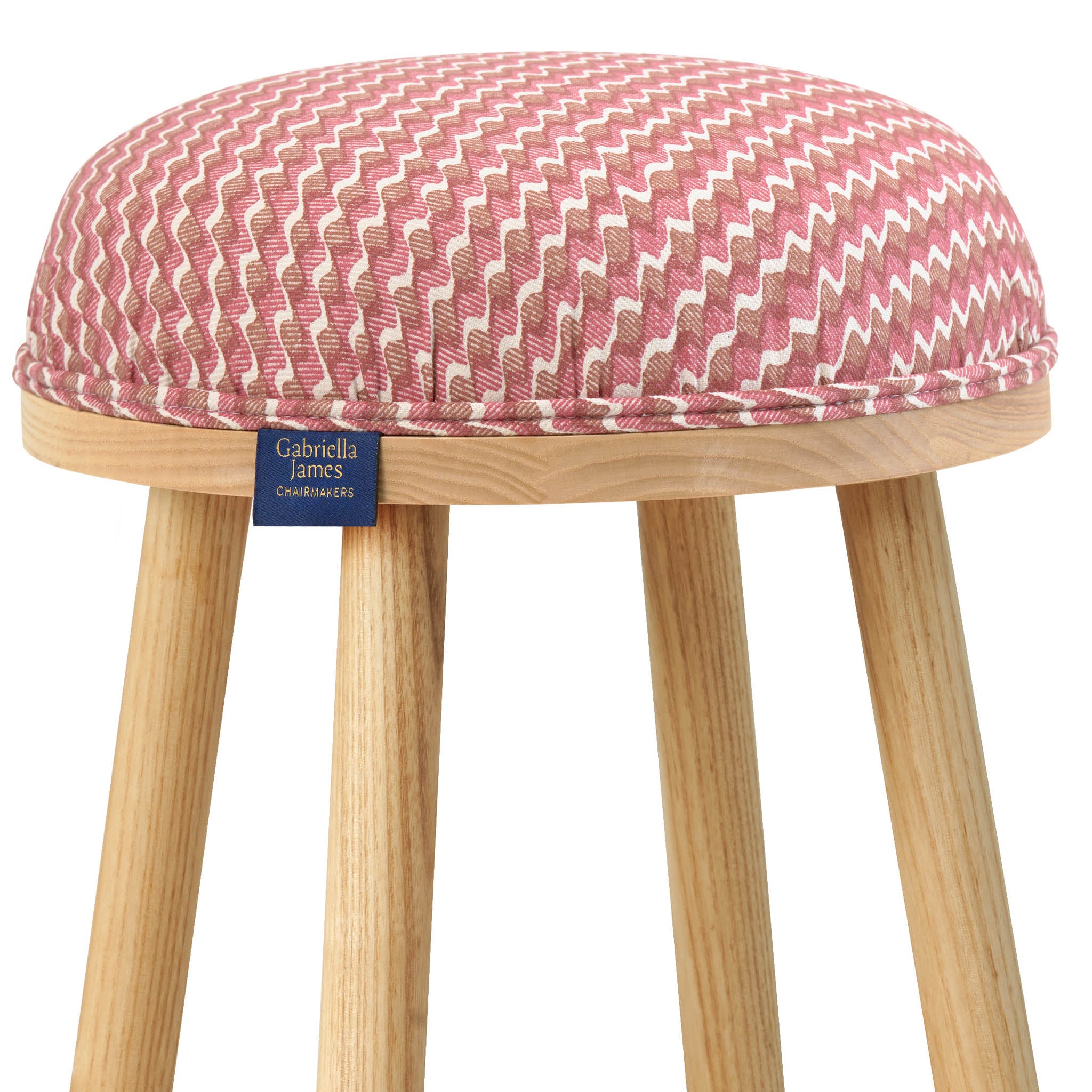 Turner Counter Stool Upholstered in Ruffle from Fermoie