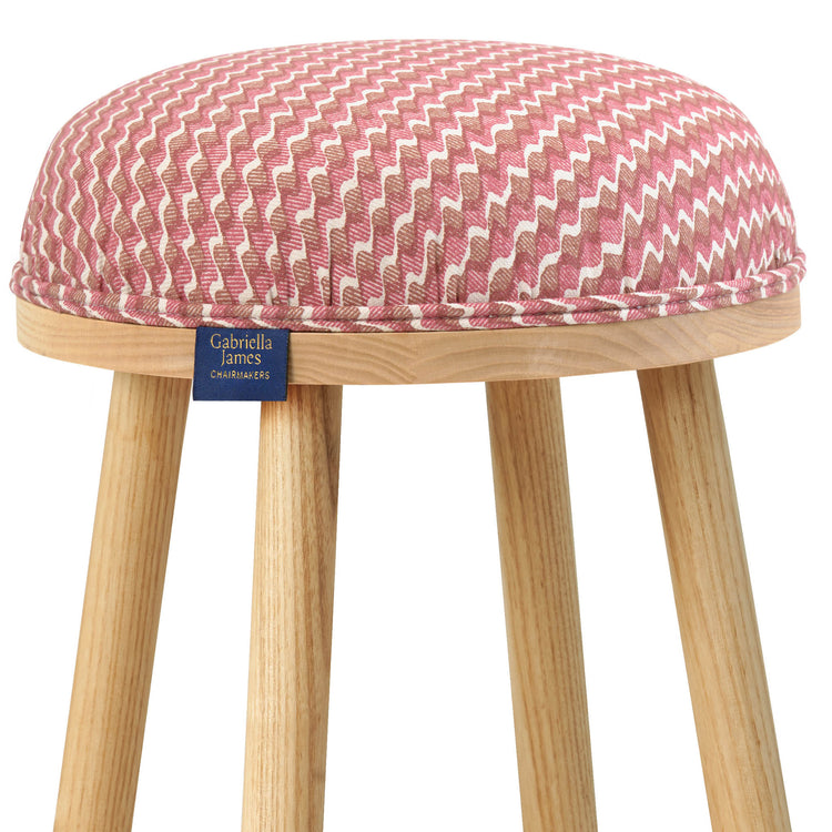 Turner Counter Stool Upholstered in Ruffle from Fermoie