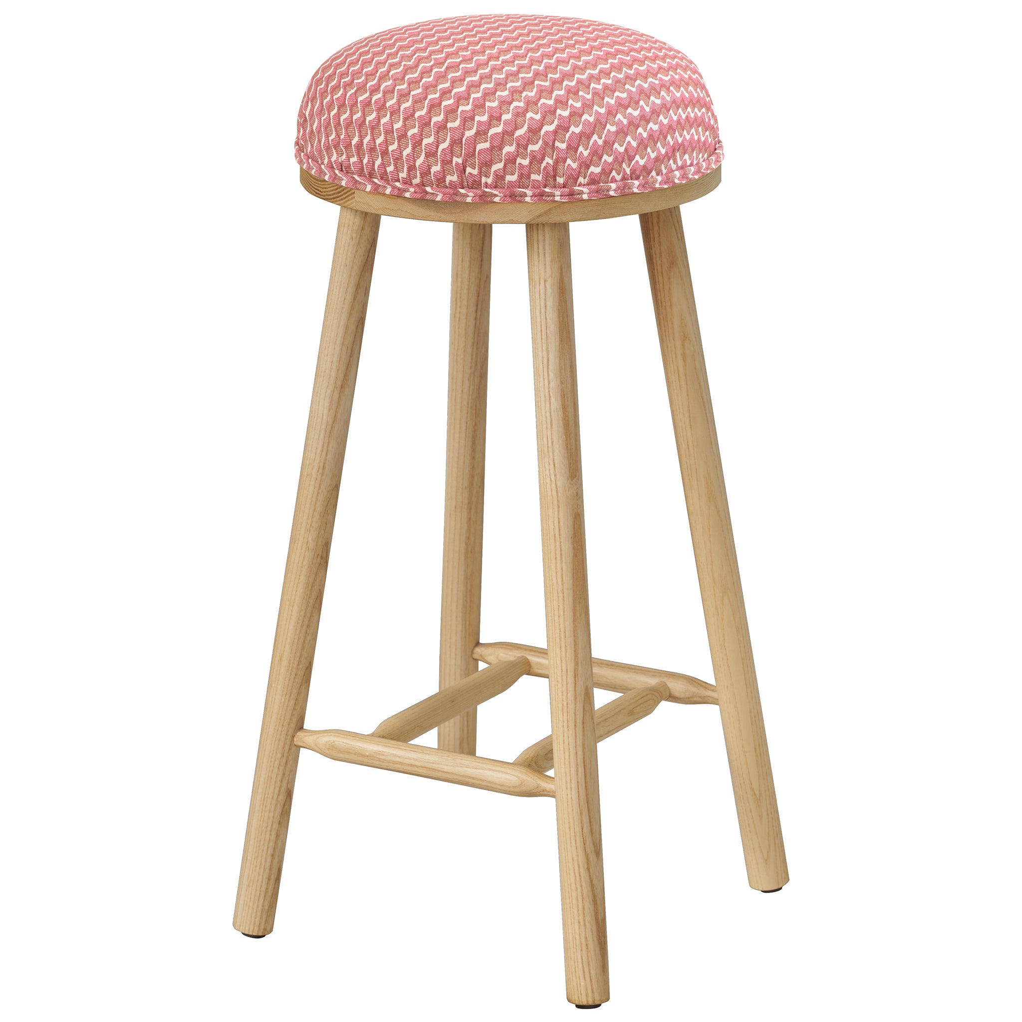 Turner Counter Stool Upholstered in Ruffle from Fermoie