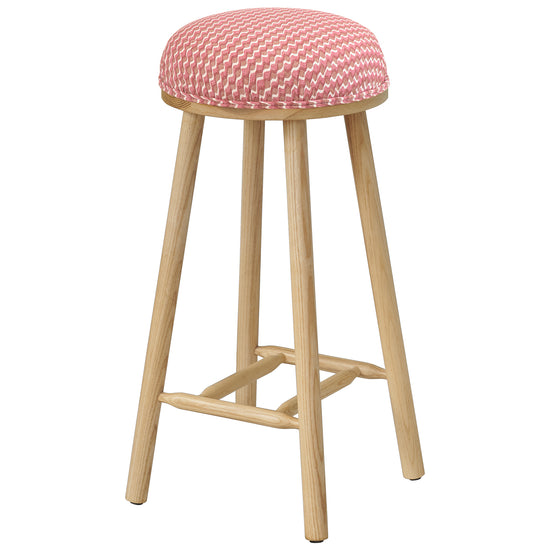 Turner Counter Stool Upholstered in Ruffle, Fermoie