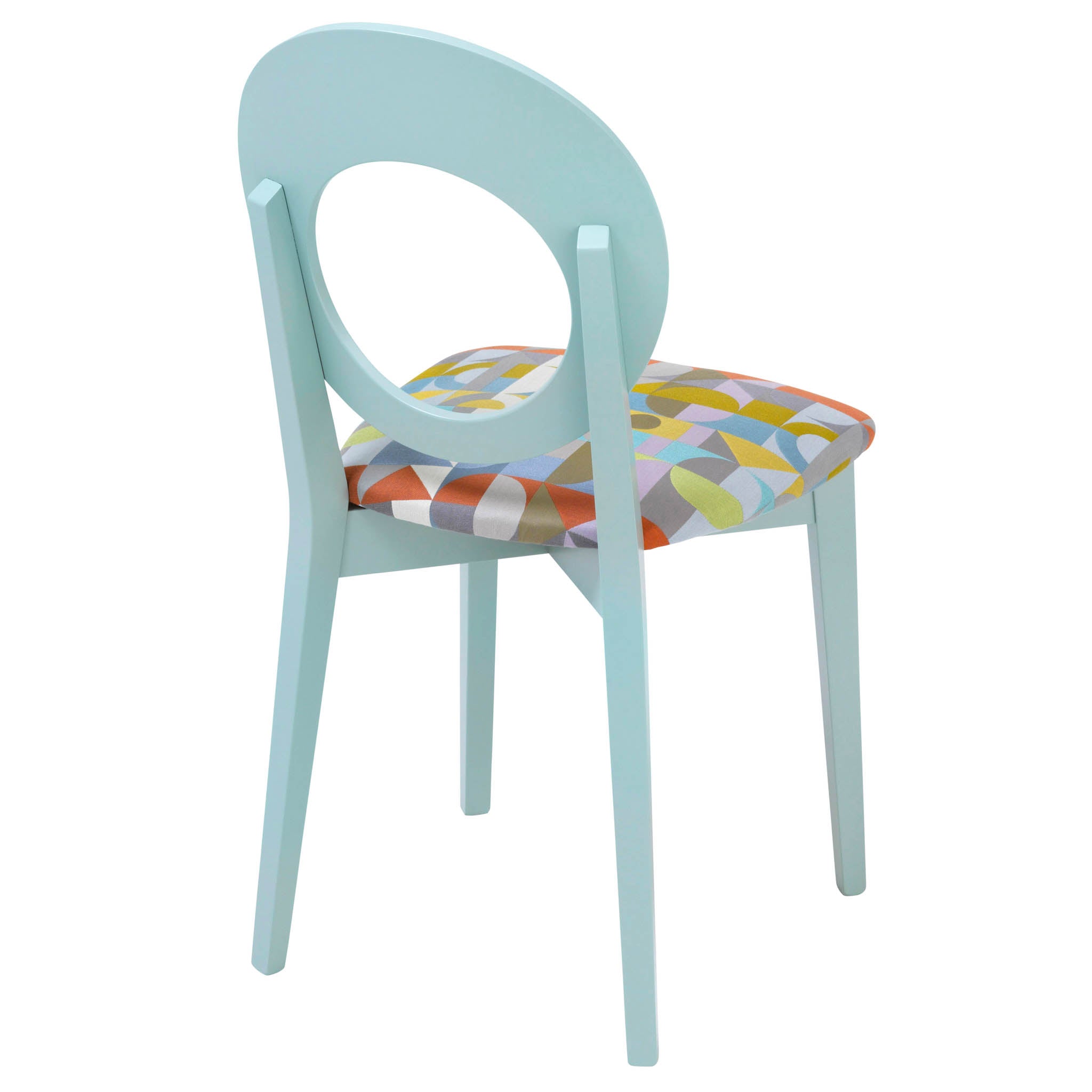 Aqua Chloe Dining Chair upholstered in Motown from Margo Selby
