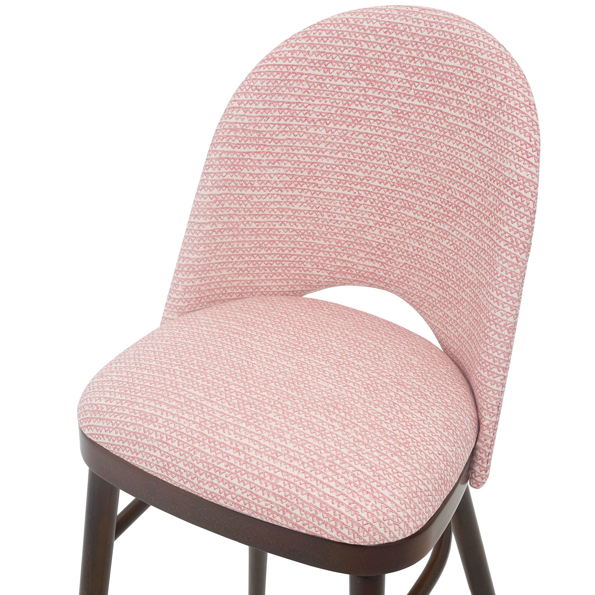 Ella Chair upholstered in Mendip from Fermoie, dark oak finish