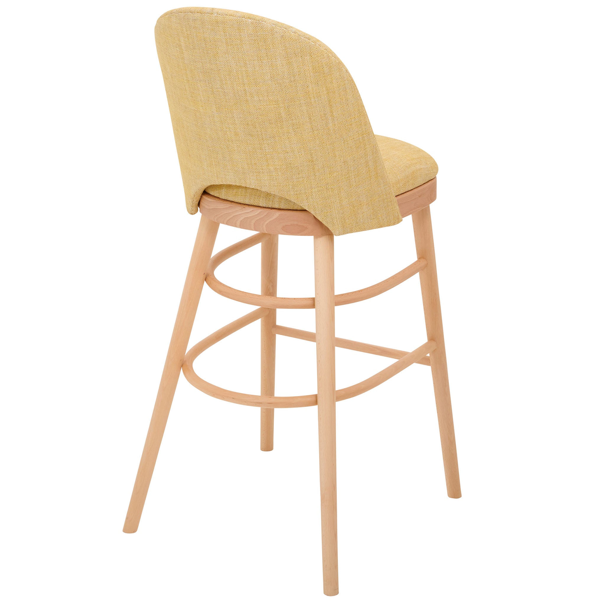 Ella Bar Stool in the Textured Linen Old Guilding from Fermoie