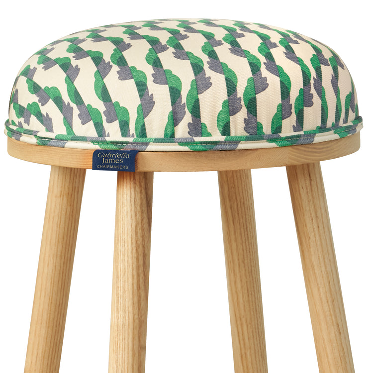 Turner Counter Stool upholstered in Botany from Fermoie.