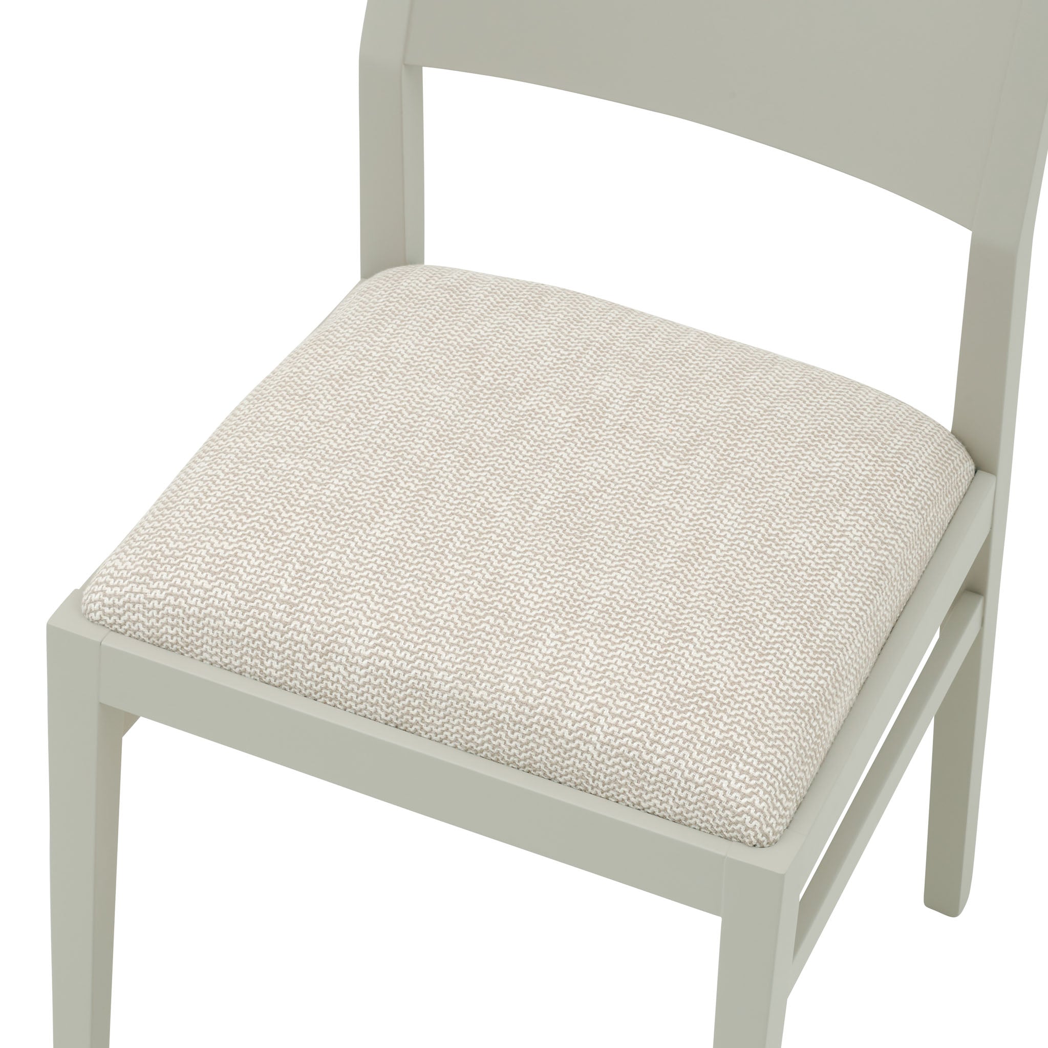 James Chair upholstered in the textured weave Kora Basket from Villa Nova