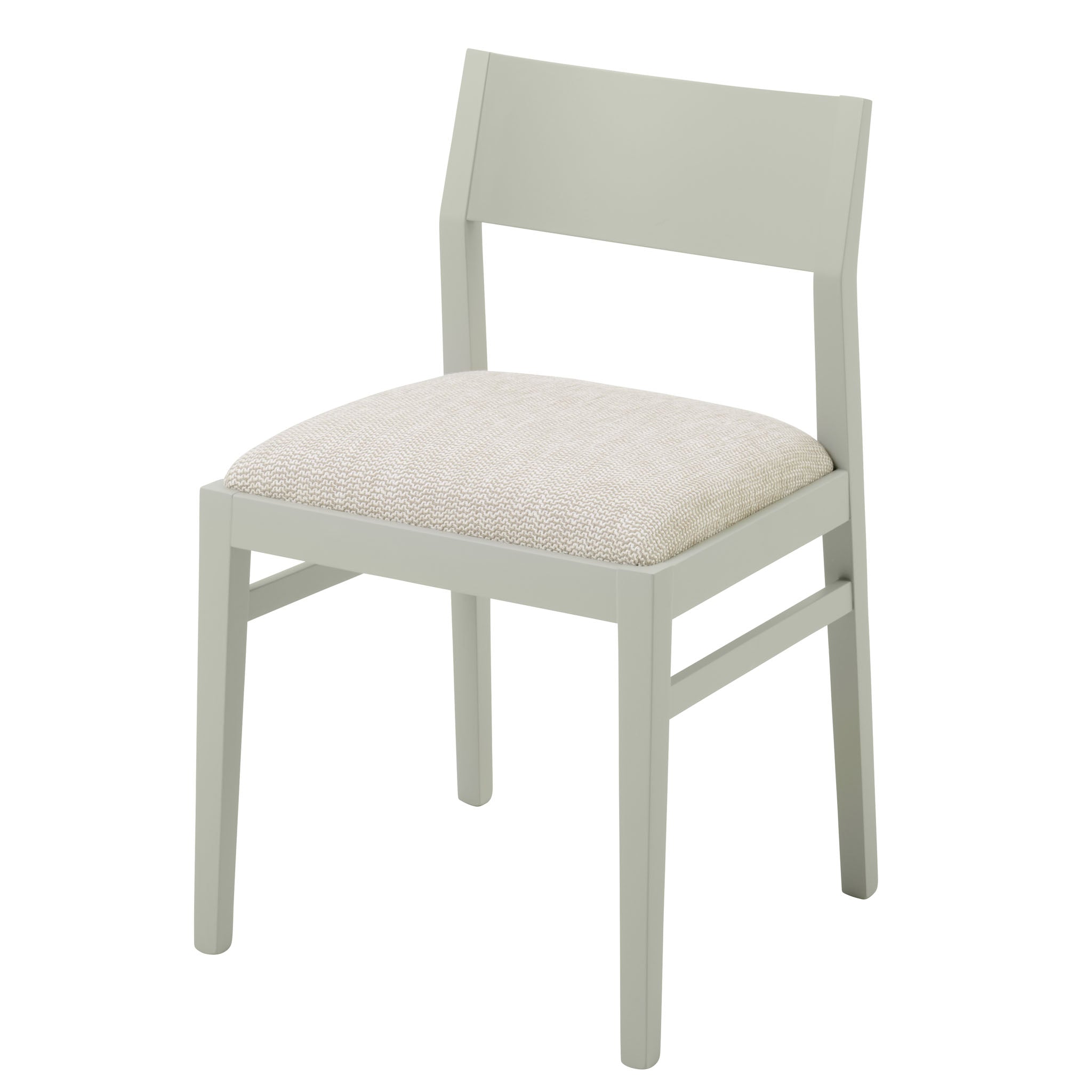 James Chair upholstered in the textured weave Kora Basket from Villa Nova