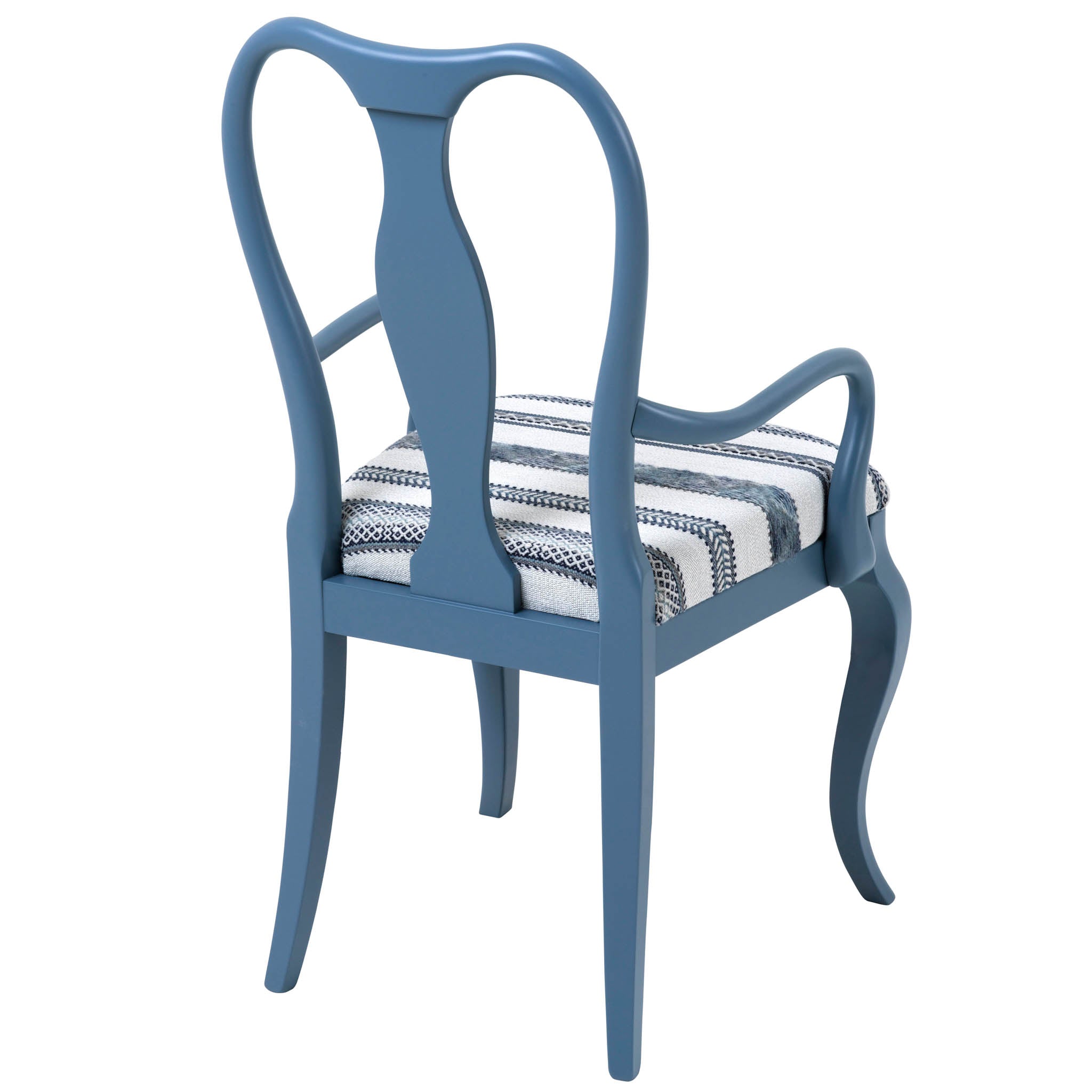 Marco Chair upholstered in Woven Ribbon by Kit Kemp