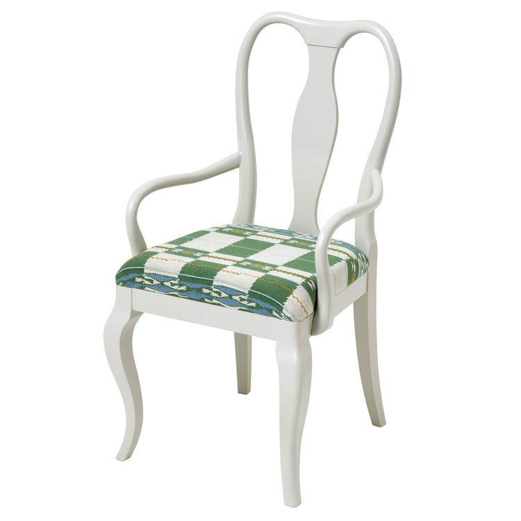 Marco Chair Upholstered in Chubby Check by Kit Kemp