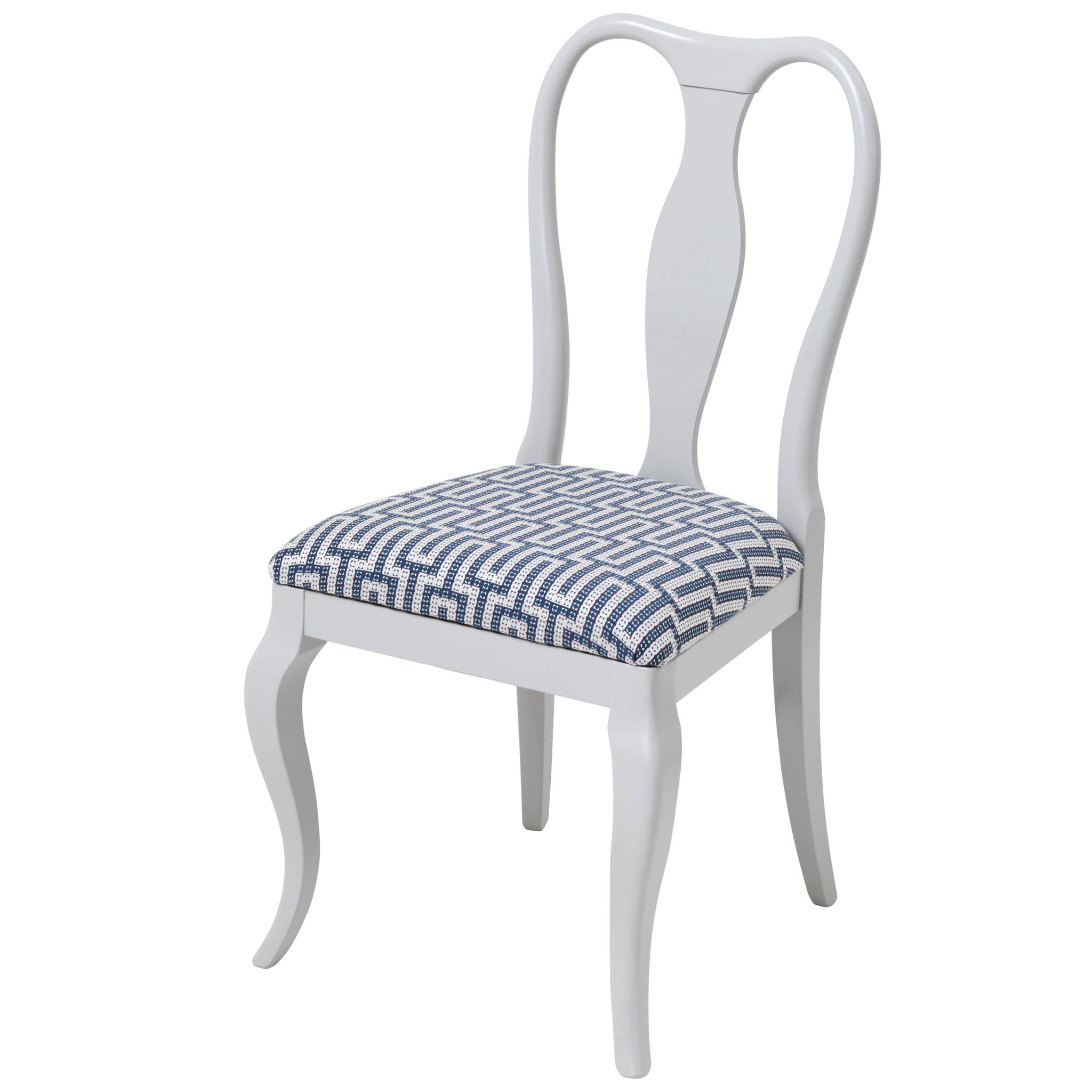Marco Side Chair Upholstered in Linnean Weave from Sanderson