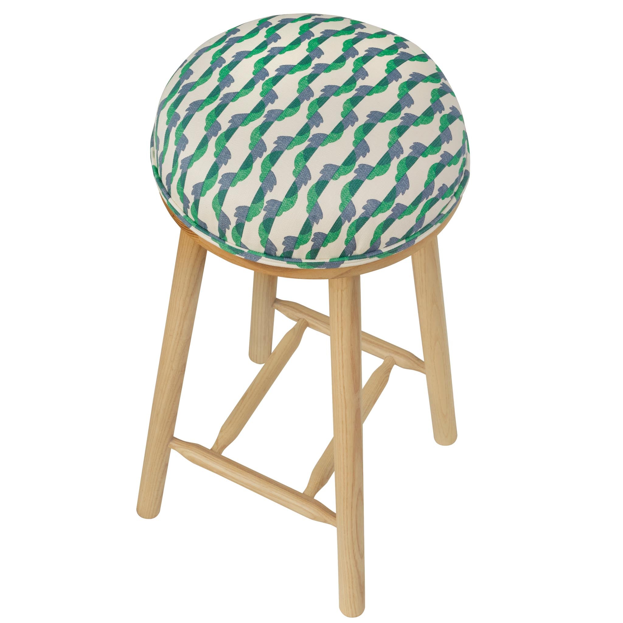 Turner Counter Stool upholstered in Botany from Fermoie.
