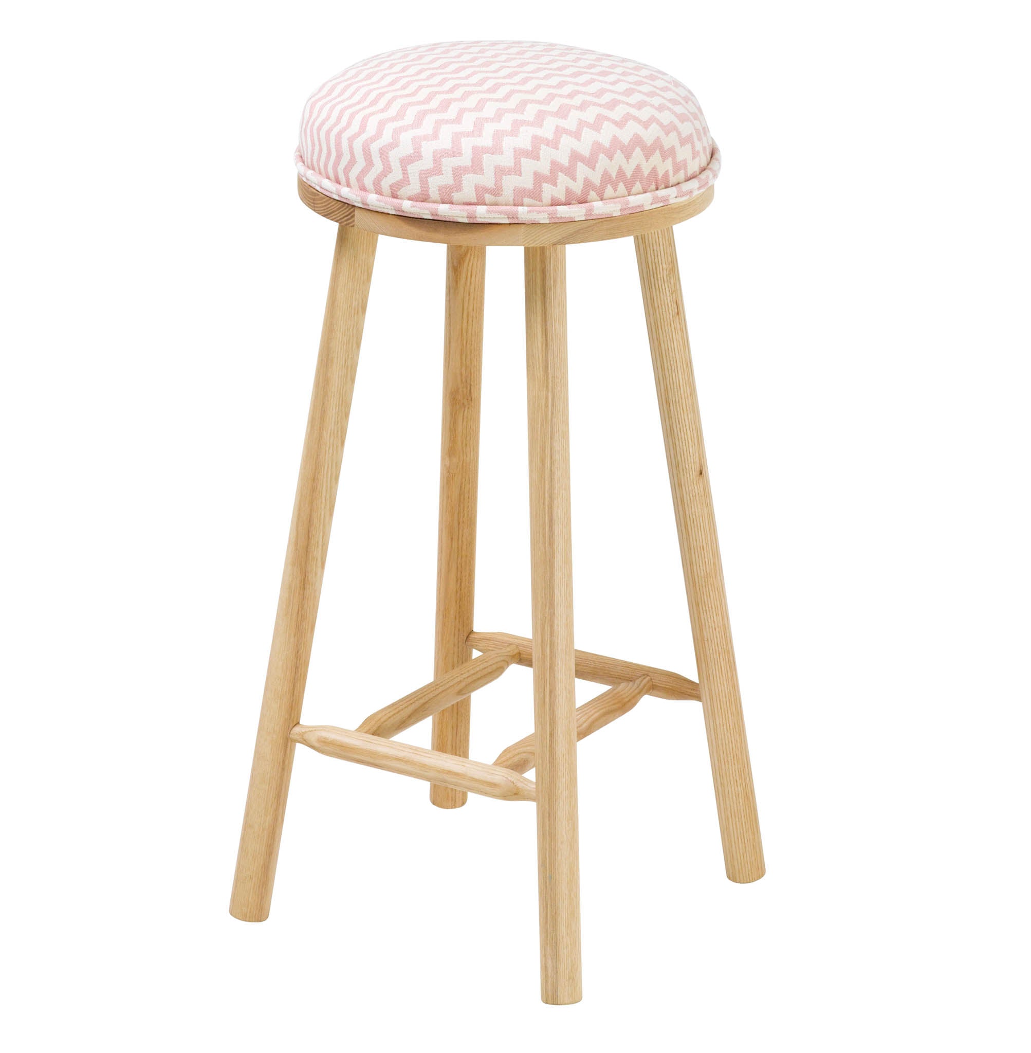 Turner Counter Stool Upholstered in Climbing Chevy from Tori Murphy
